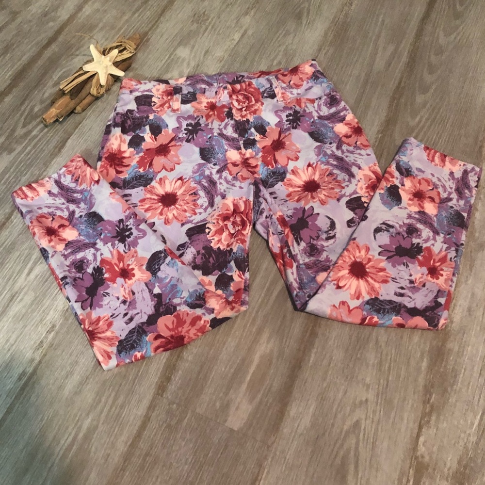 Faded Glory | Flower Knit Jeggins